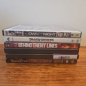 Lot of 6 Action Drama DVDs Die Hard Training Day Behind Enemy Lines Transformers